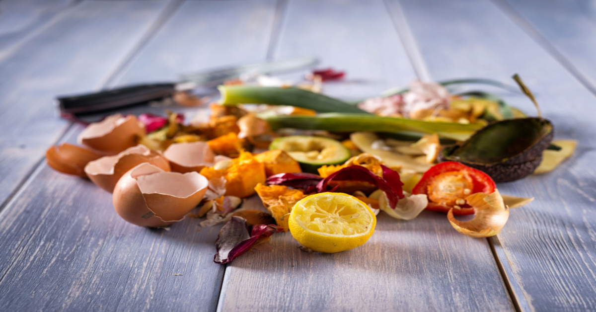 Organic leftovers, kitchen scraps, and food waste.